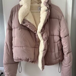 BDG Women's Pink Puffer Jacket